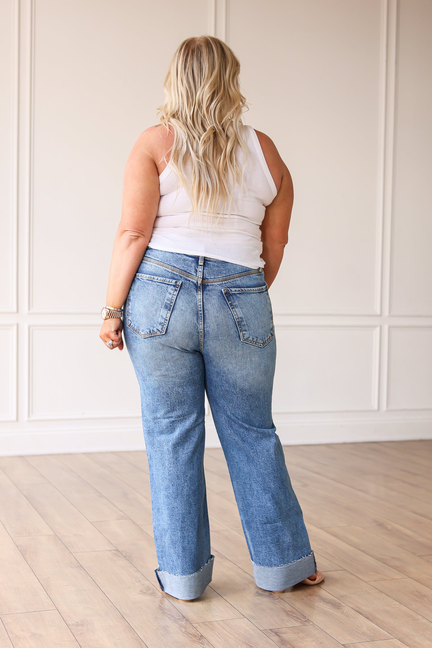 The Beth Midrise Straight Leg Jean