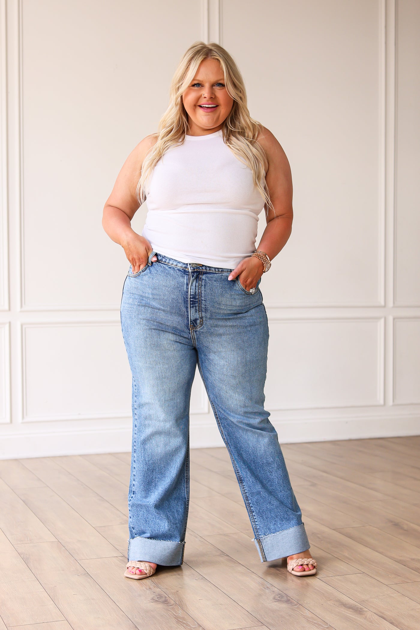 The Beth Midrise Straight Leg Jean