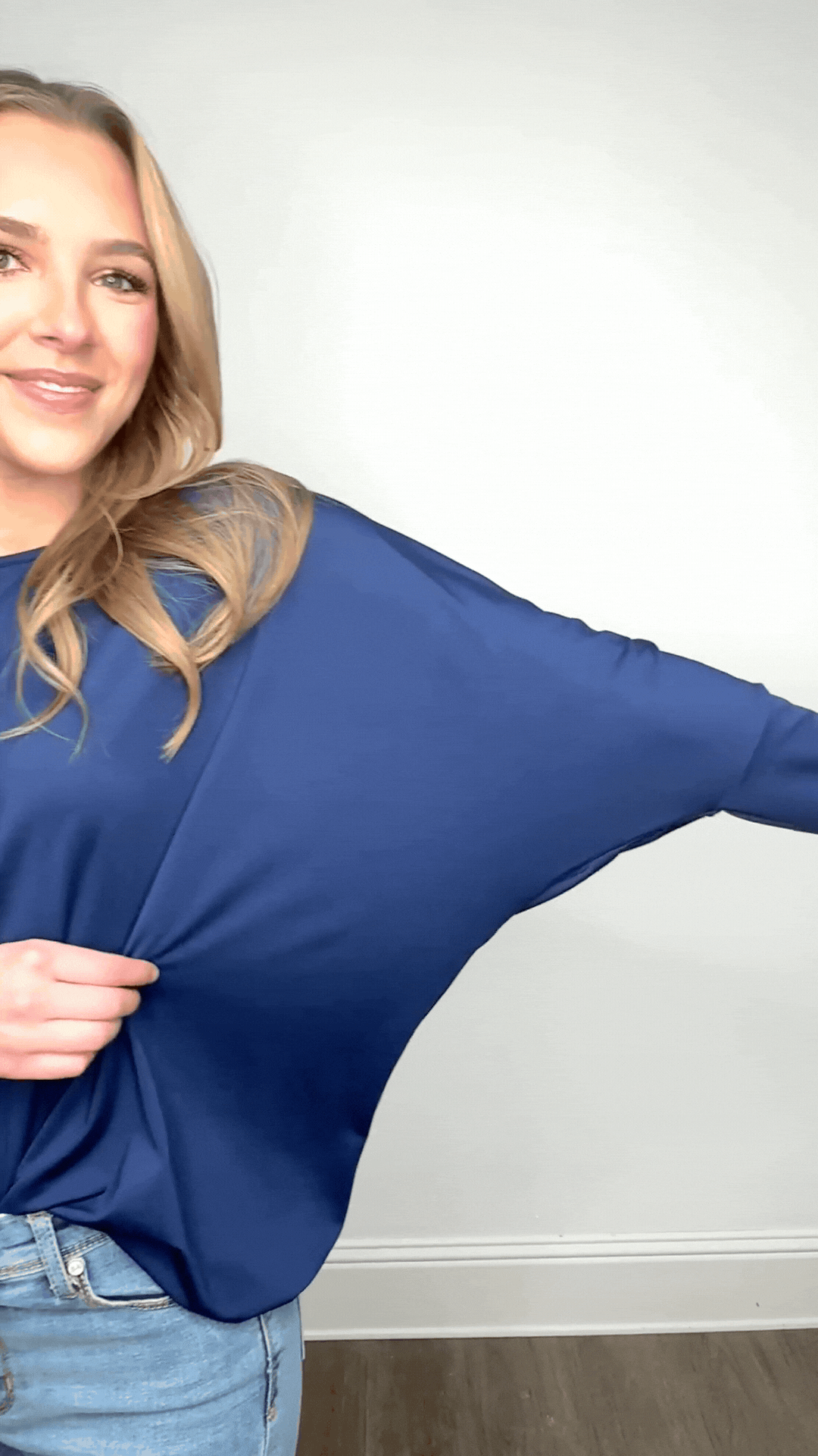 Long-sleeve Crewneck, Navy