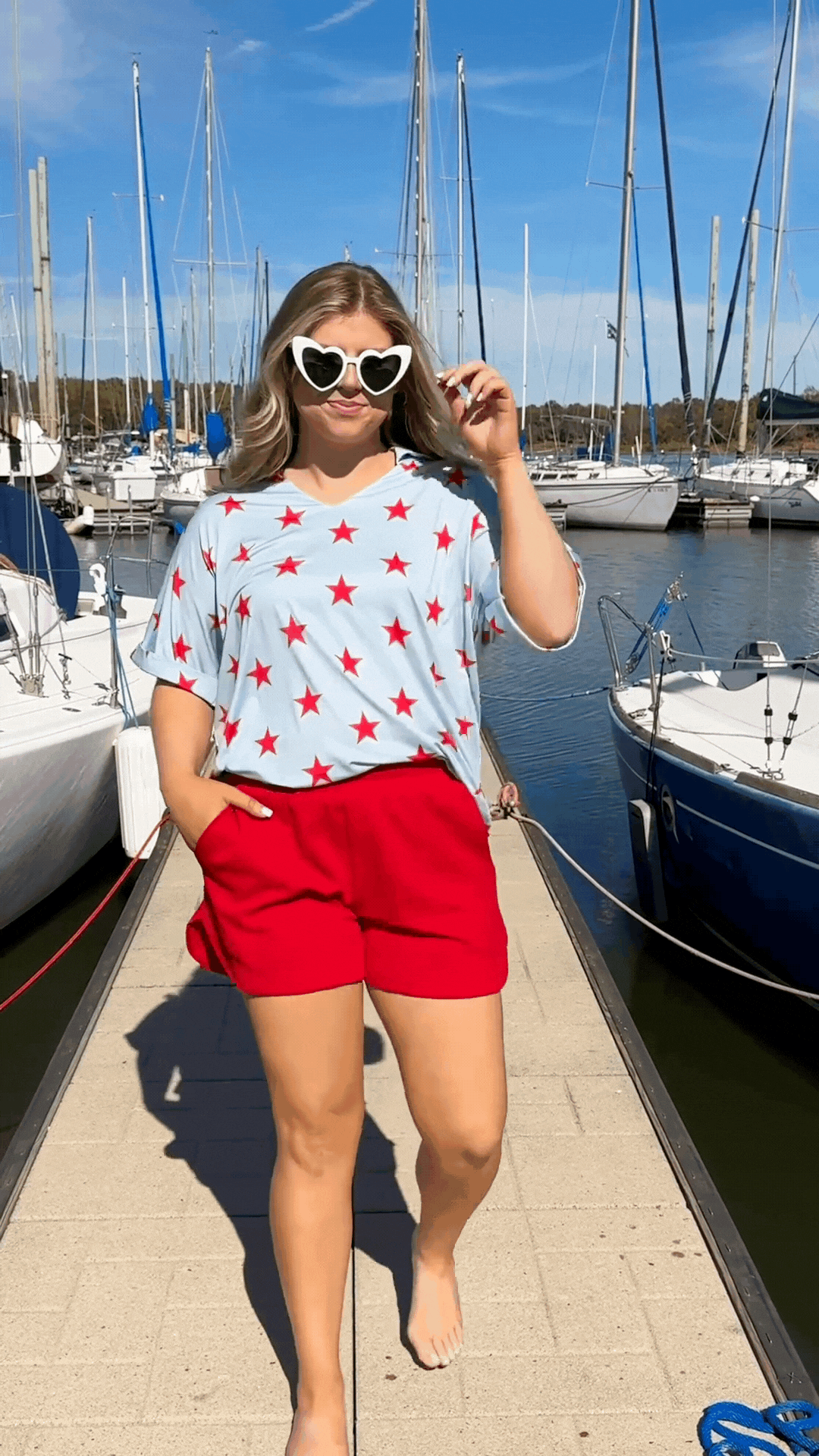 The Cara Light Blue Stars