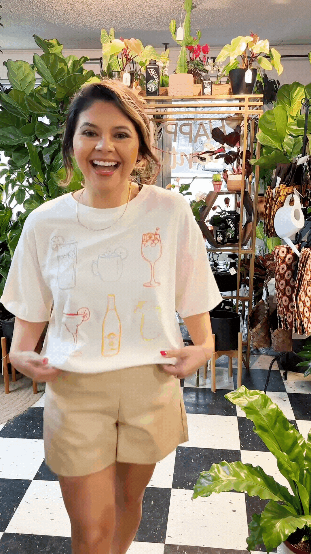 Summer Spritz On White Relaxed Fit Tee