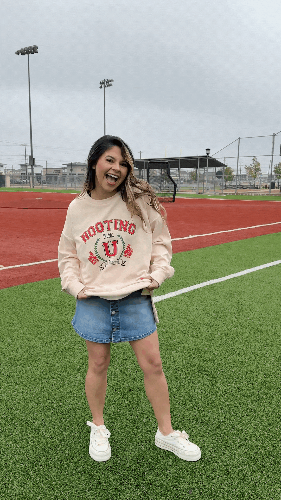 Rooting for U Ivory Sweatshirt