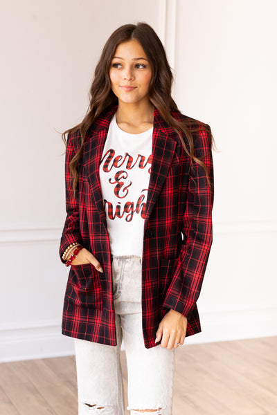 Plaid Perfection Blazer