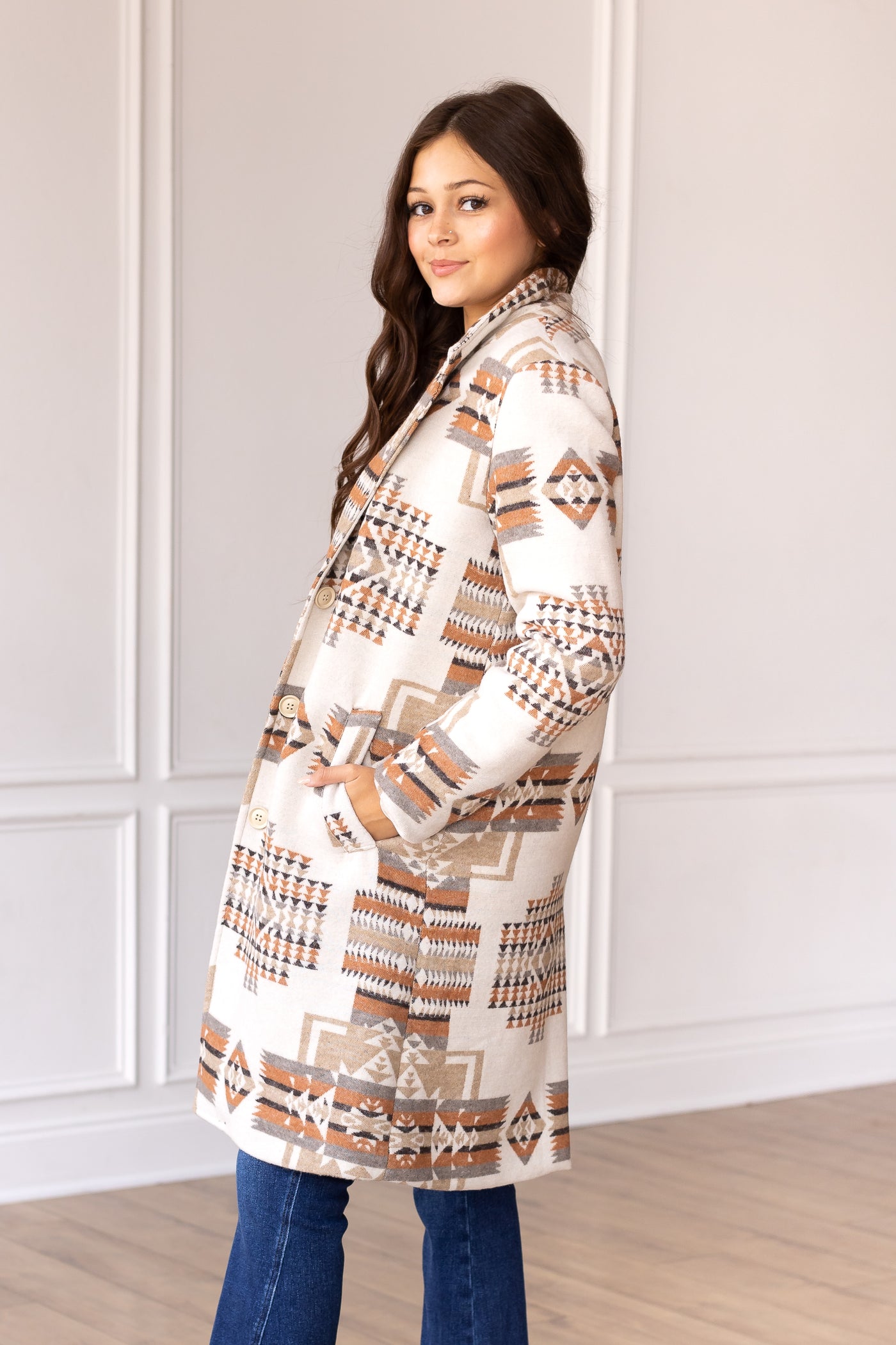 Southwest Sands Aztec Peacoat