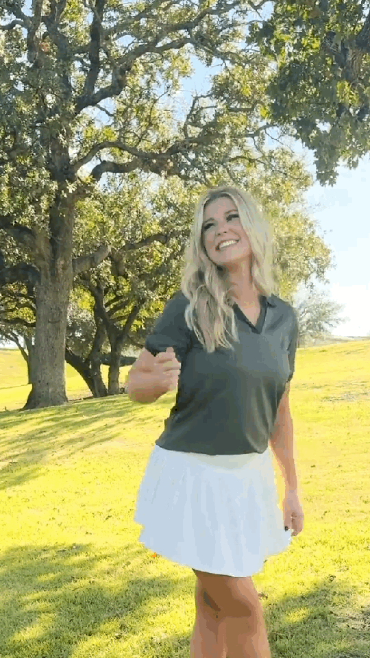 Rib Knit Polo Top, Olive Green