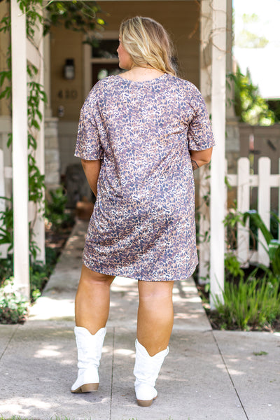 Leopard T-shirt Dress