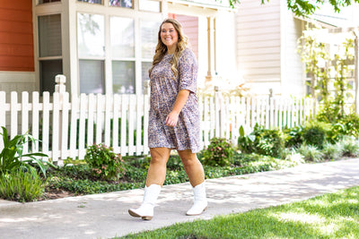 Leopard T-shirt Dress