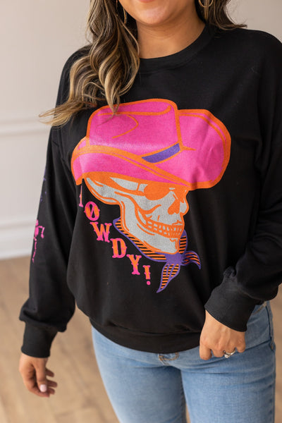 Wild West Rebel Black Sweatshirt