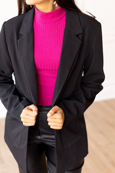 Boyfriend Blazer in Black