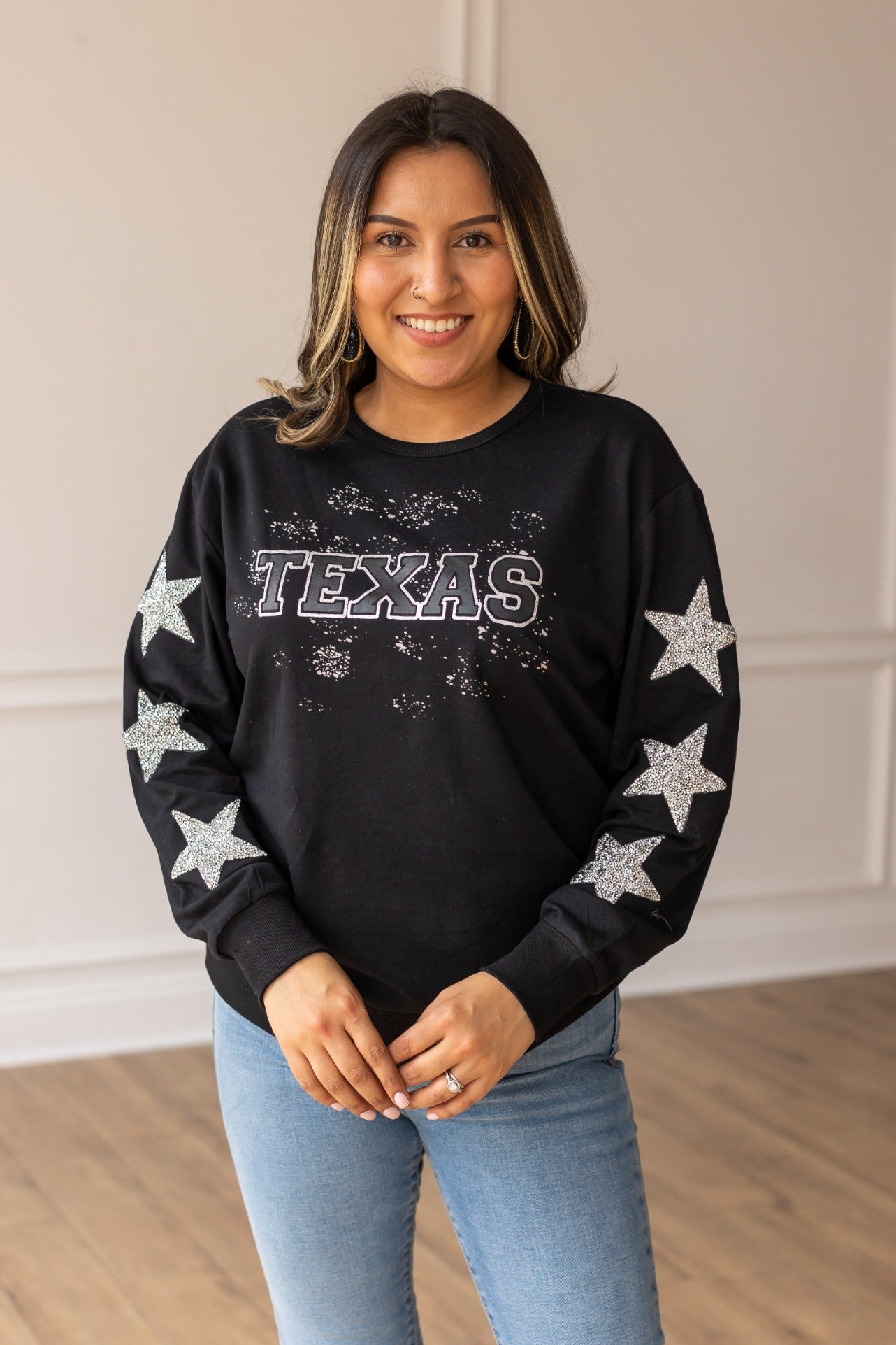 Lone Star State Crewneck, Black