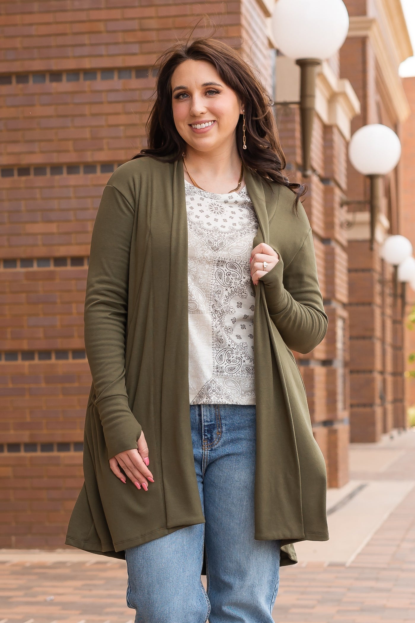 The Cardi Olive Cardigan