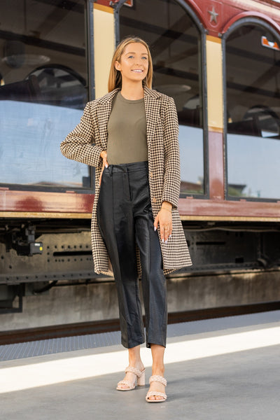 The Phoebe Coat, Houndstooth