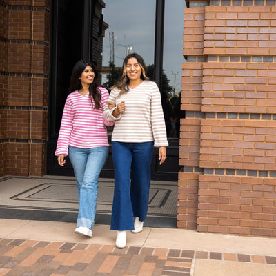 Pretty Idea Pink Stripe Pullover Sweater