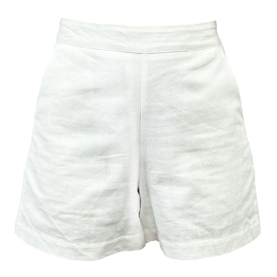 Linen Shorts, White