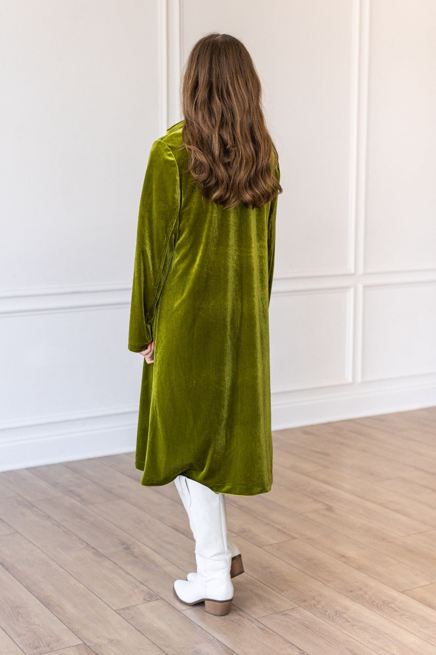 Hard Candy Velvet Jacket in Green