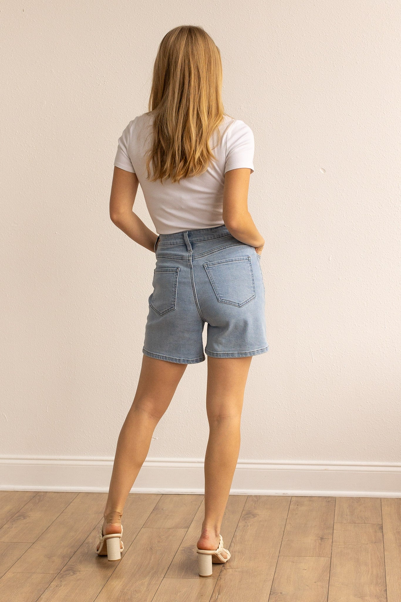 The Olivia High Rise Denim Short