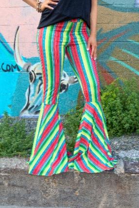 Strutting in Serape Flare Pants