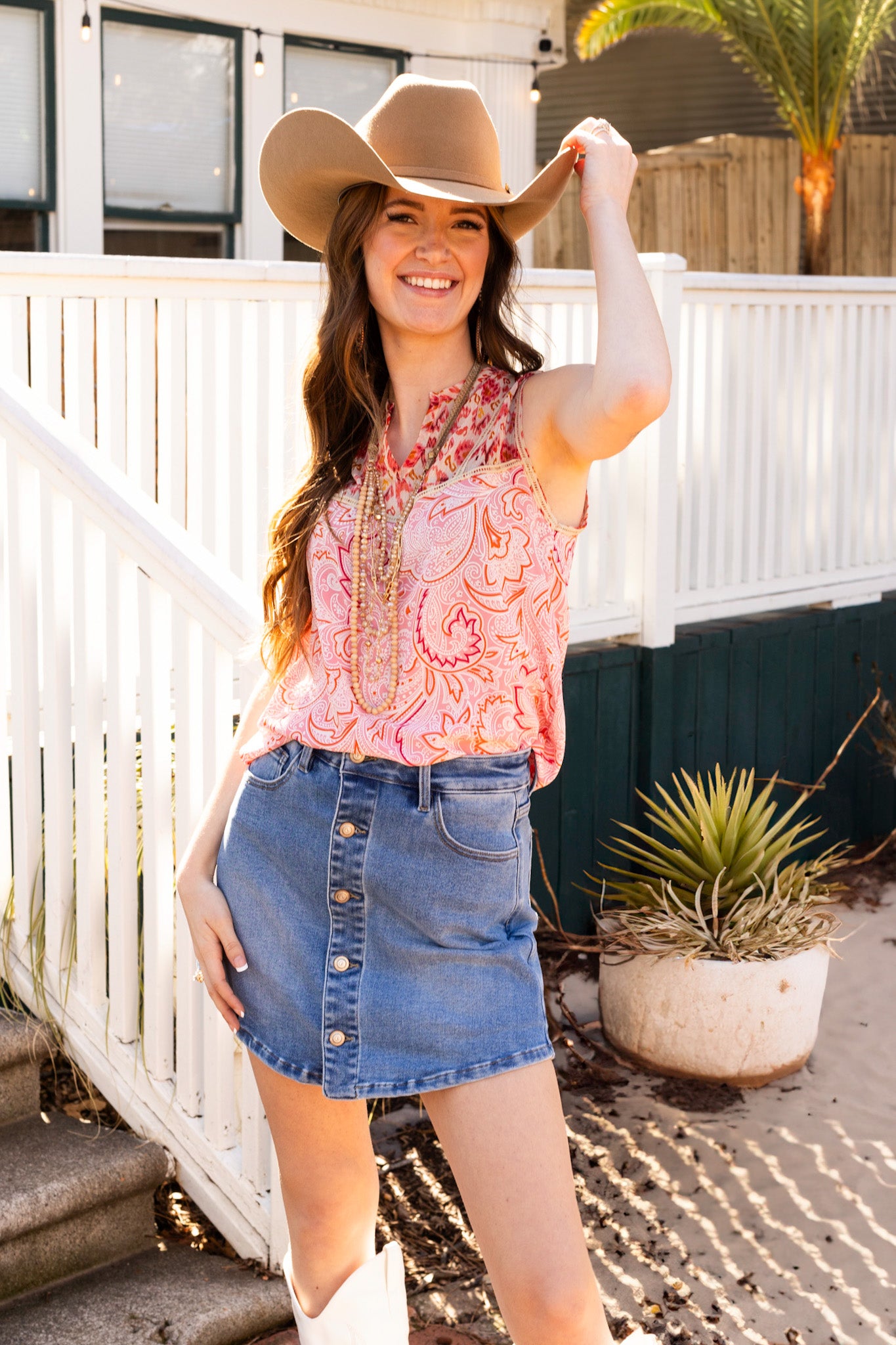 Boho Breeze Blouse, Pink