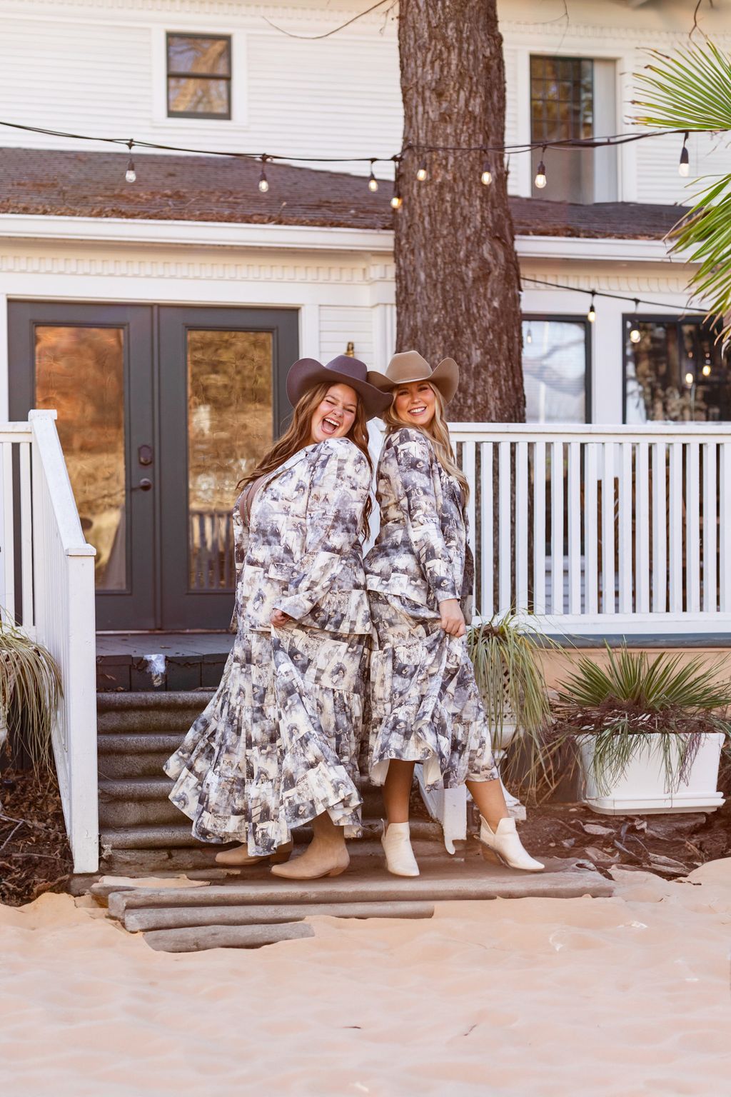 Western Print Boyfriend Blazer