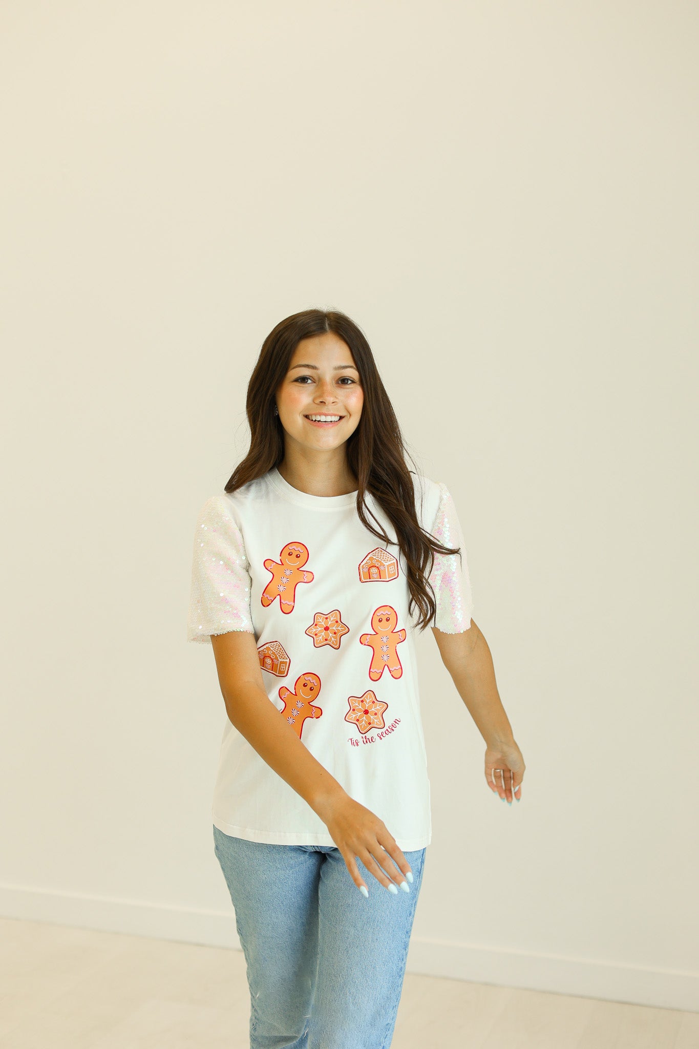 Ginger Bread on Princess Top, White