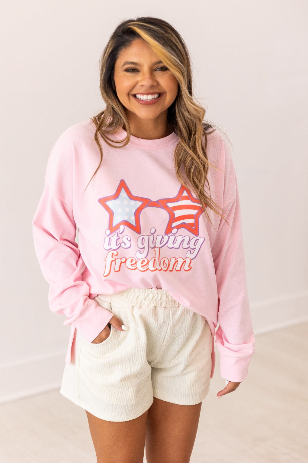 It's Giving Freedom French Terry Sweatshirt