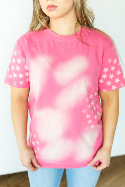 Pink Star Oxidized Tee