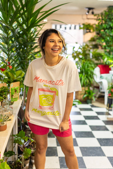 Mamacita Needs a Margarita on White Tee Shirt