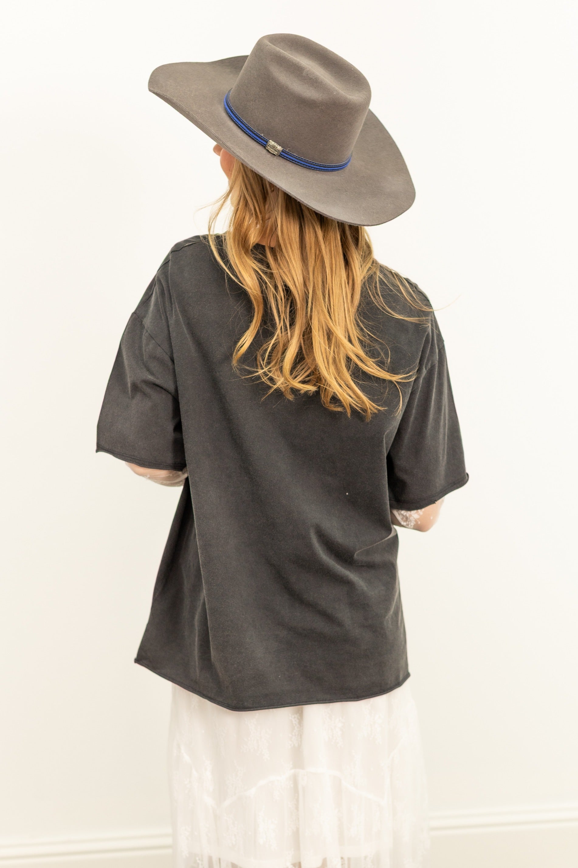 Wranglin' on Black Tee