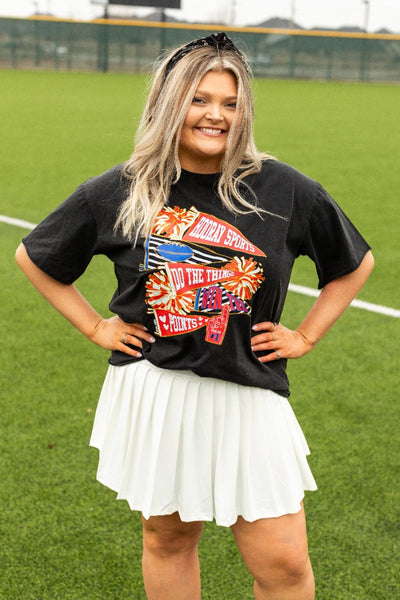 Hooray Sports Black Tee Shirt Blank