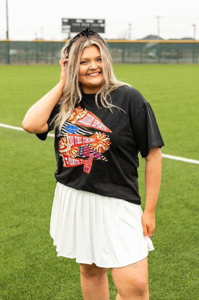 Hooray Sports Black Tee Shirt Blank