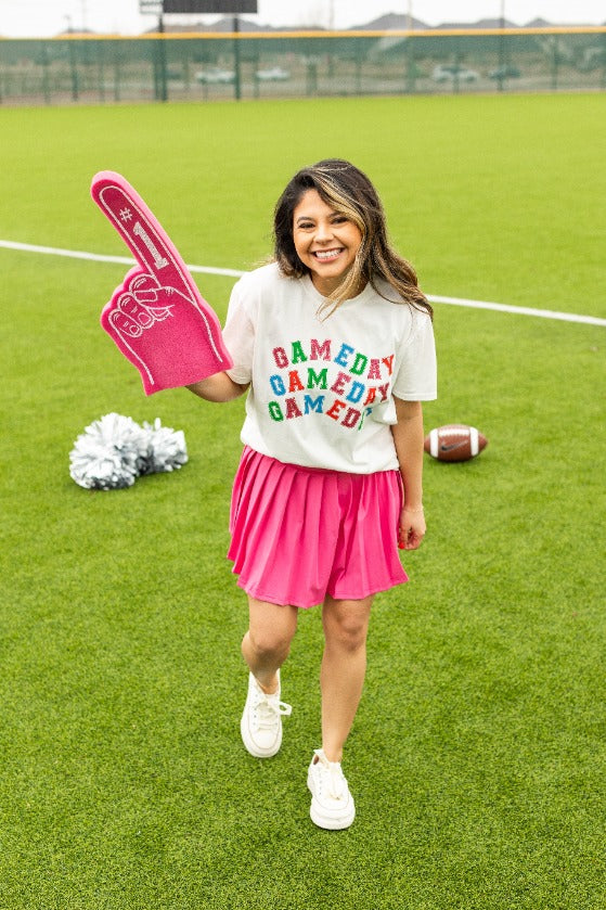 Gameday On True Fit White Tee
