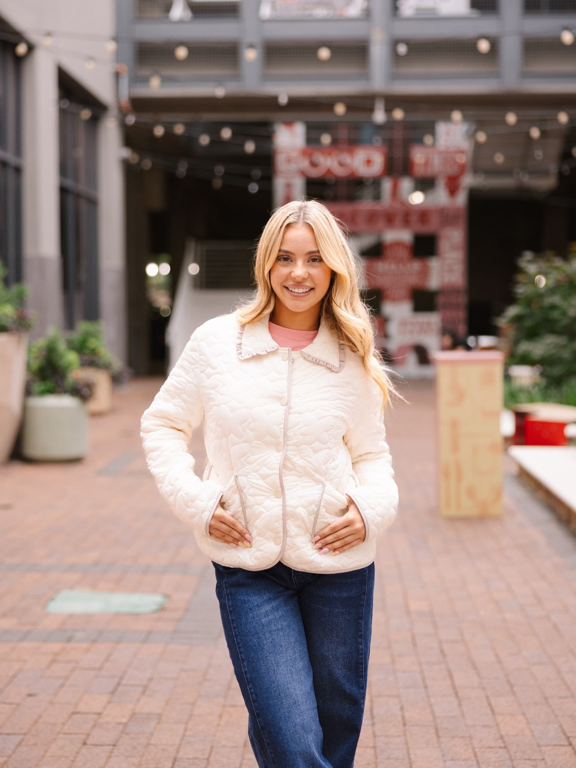 Quilt Jacket, Ivory