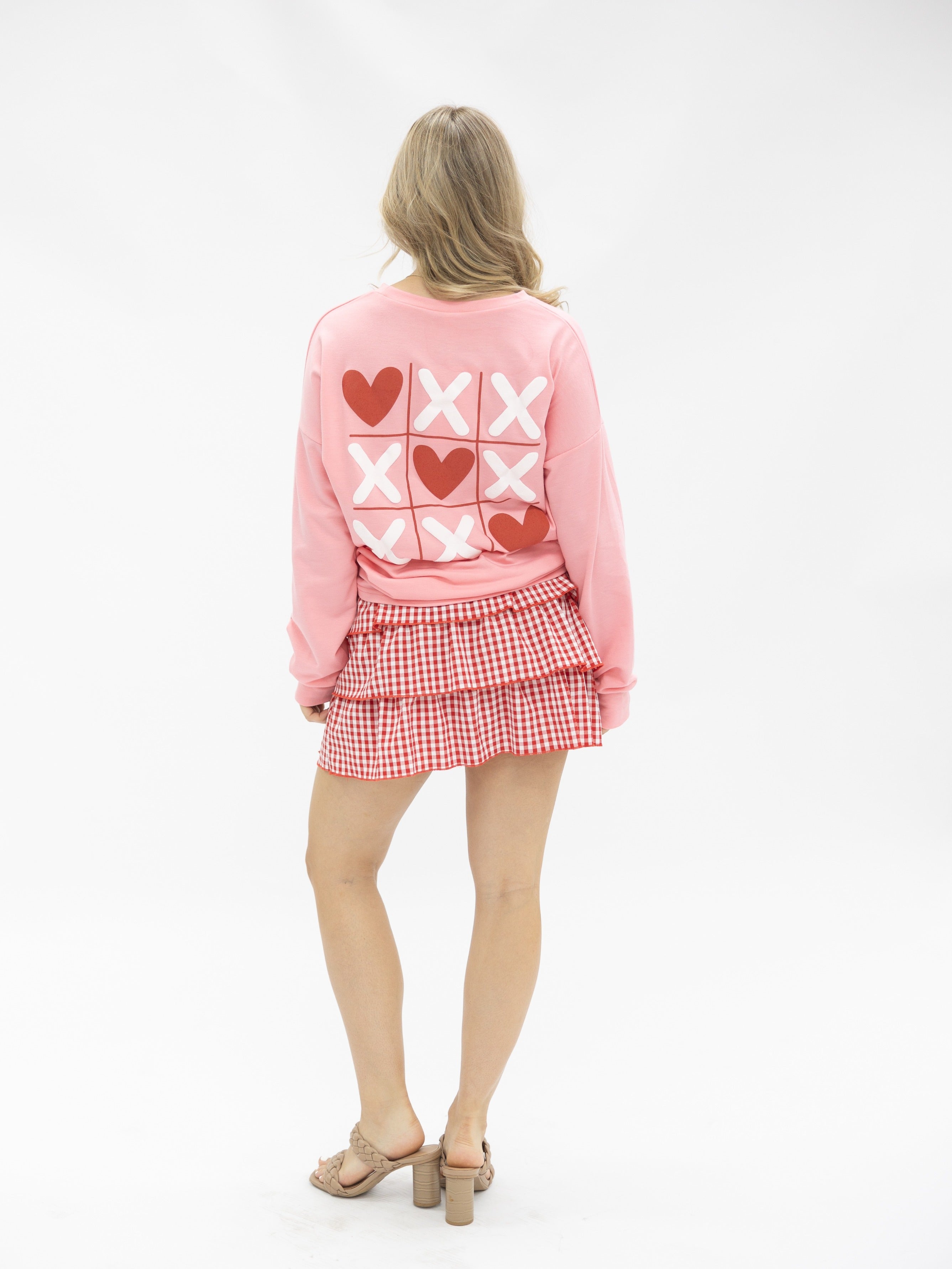 Love Wins on Light Weight Sweatshirt, Pink