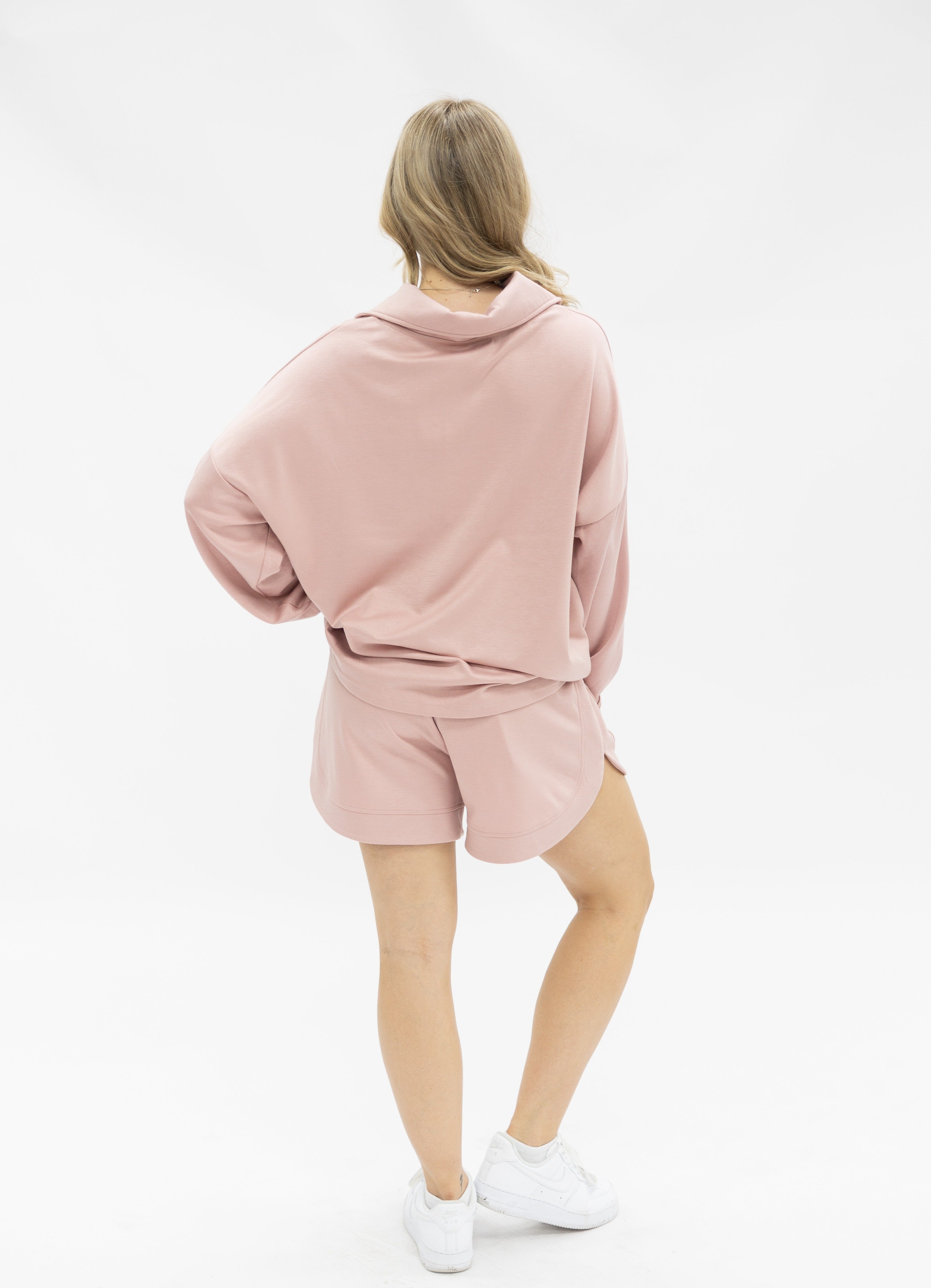 Butter Soft Quarter-Zip Top, Pink