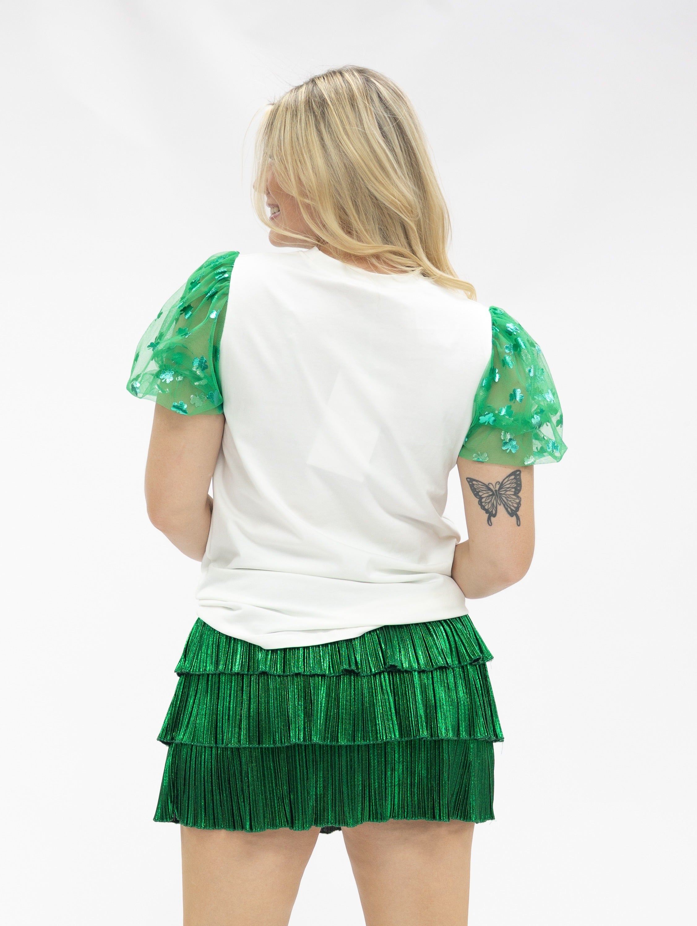 Sequin "Lucky" on Princess Top