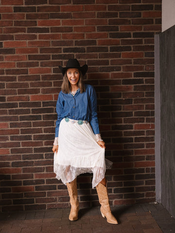 Kathryn Classic Button-Up, Chambray