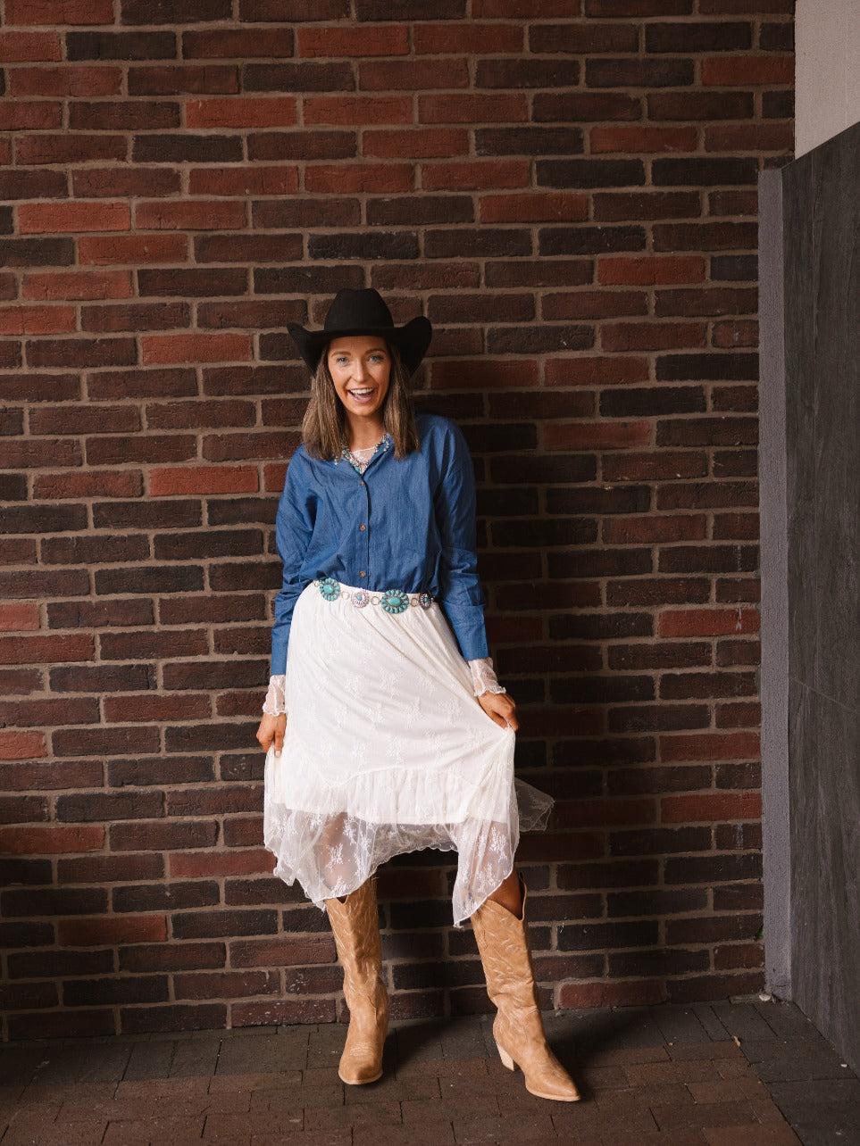 Kathryn Classic Button-Up, Chambray