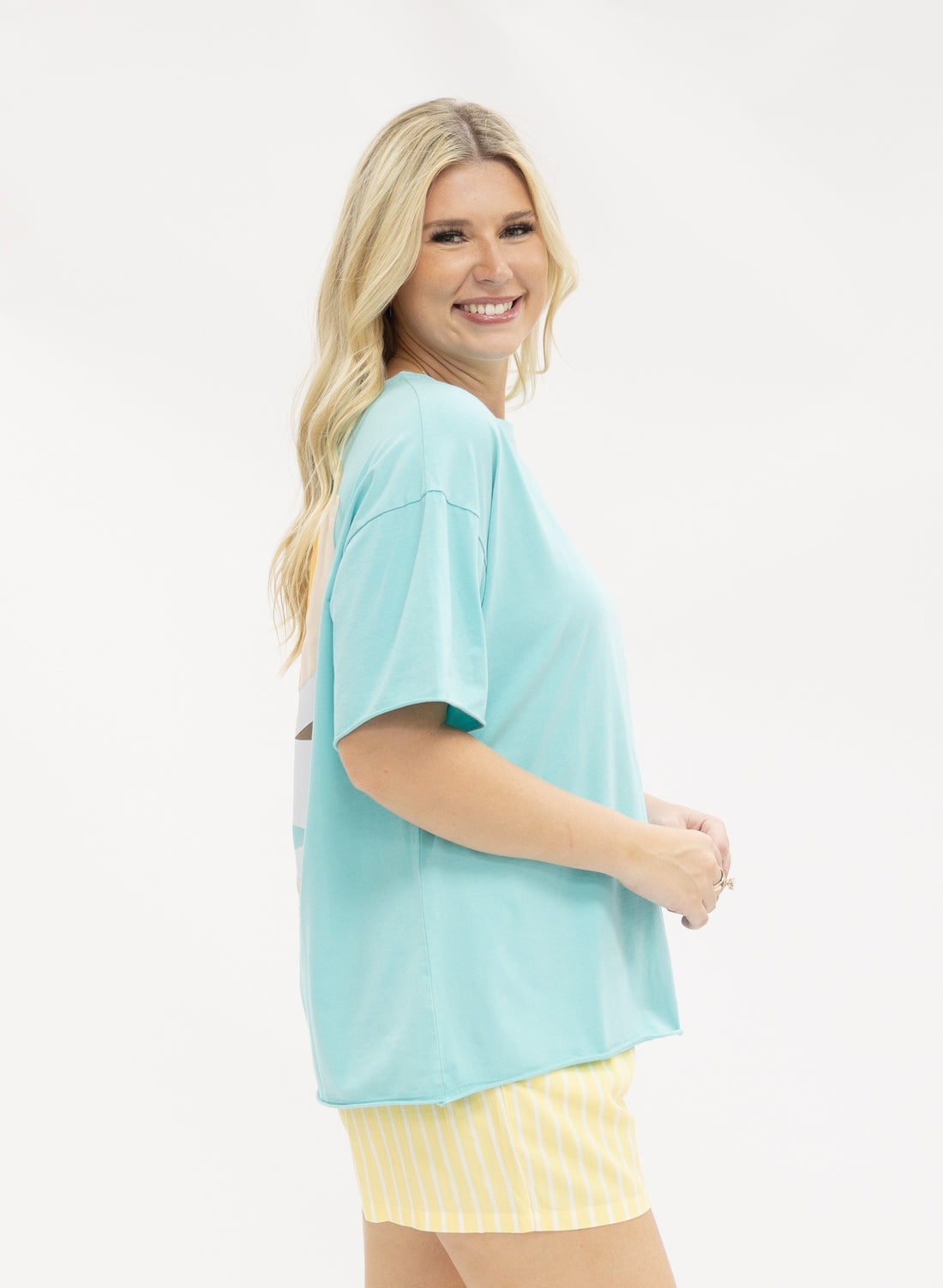 Chasing Sunshine on Turquoise T-Shirt