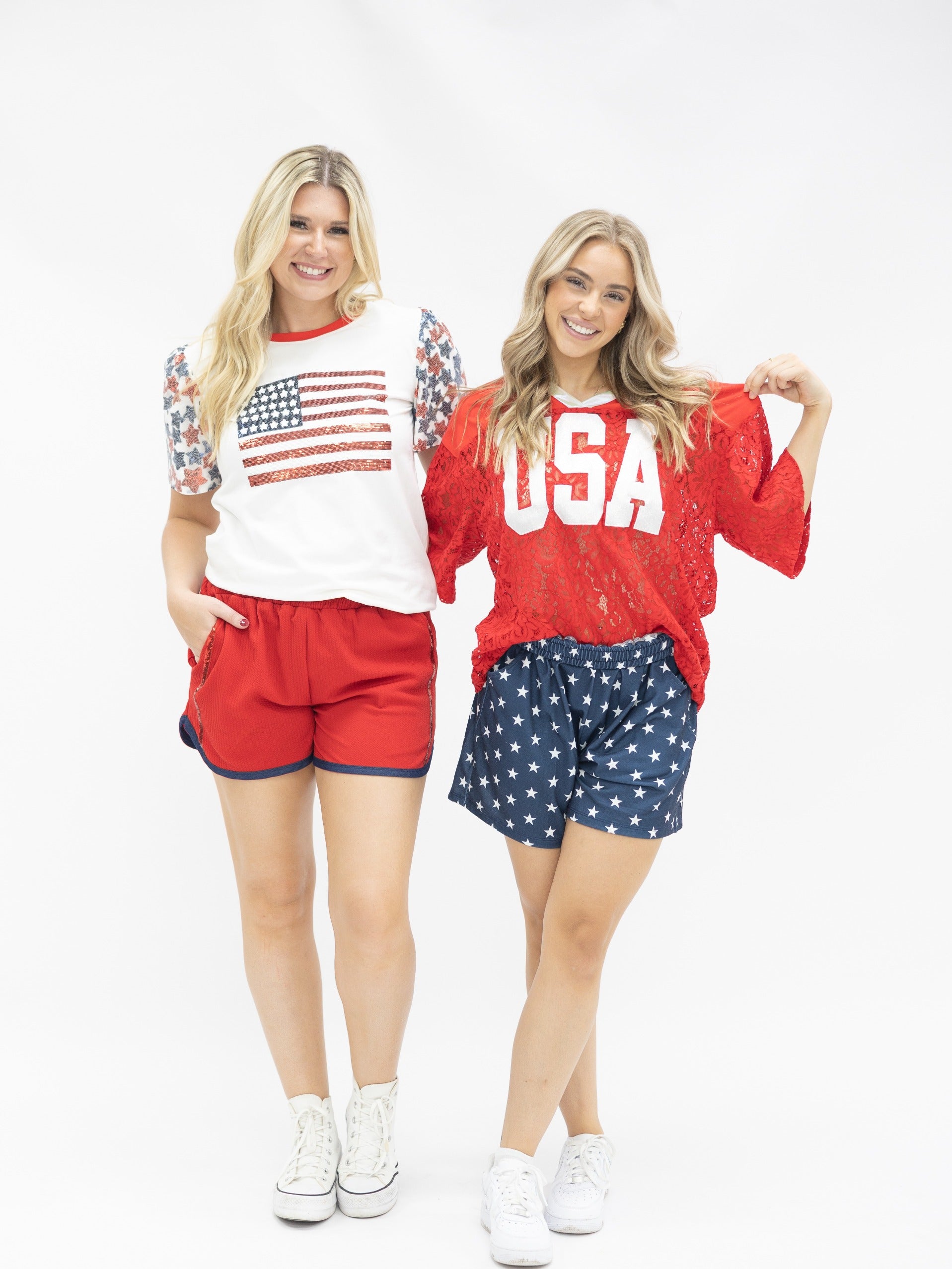 Red Lace "USA" Jersey