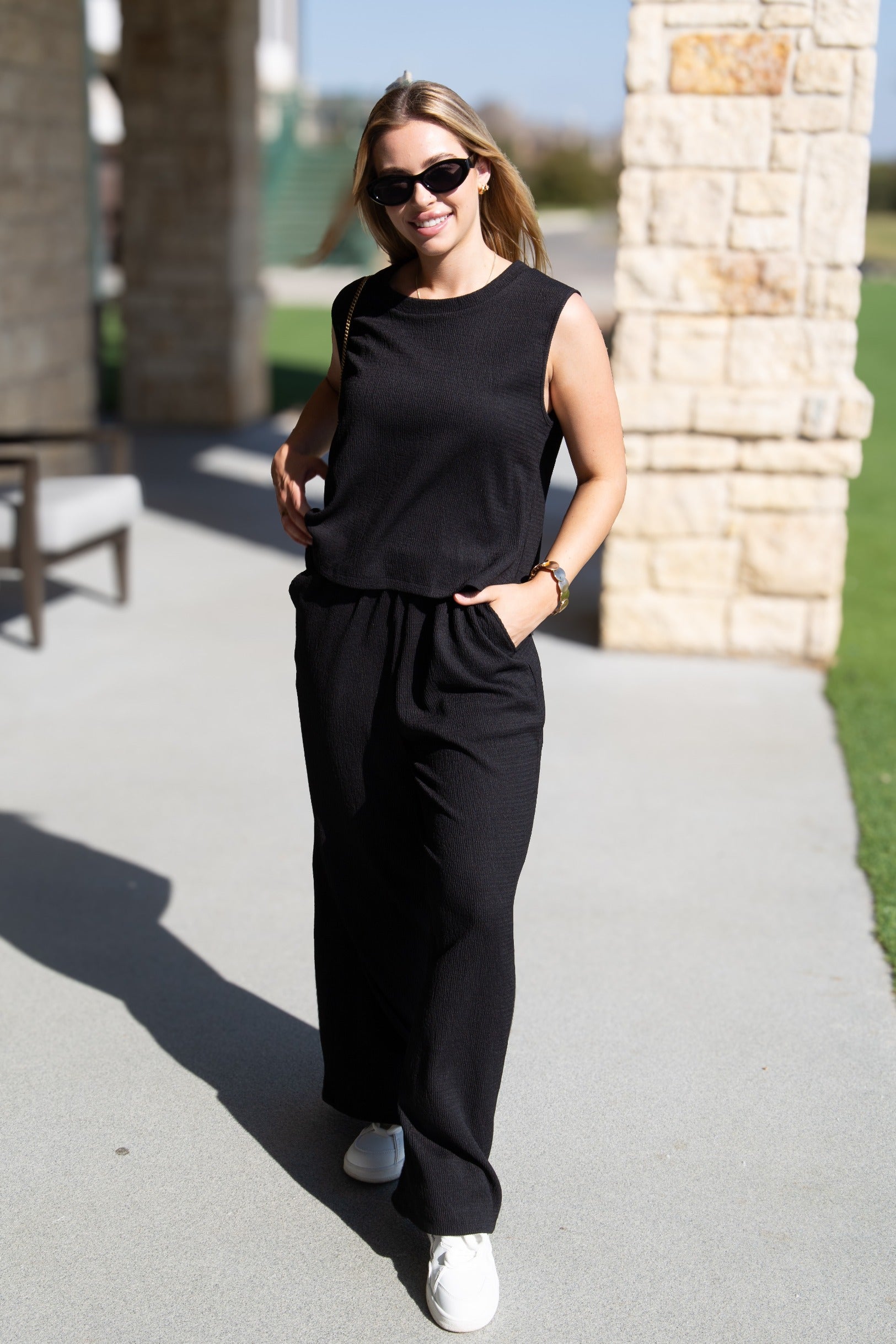 The Earhart Top, Black