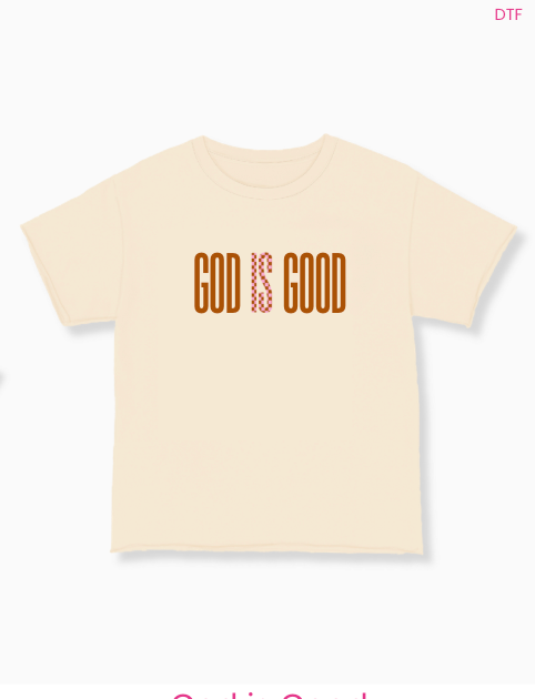 God is Good on Beige Relaxed Fit Tee
