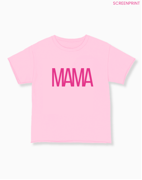 MAMA on Pink Relaxed Fit Tee