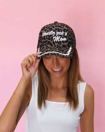 "Literally just a Mom" on Leopard Cap