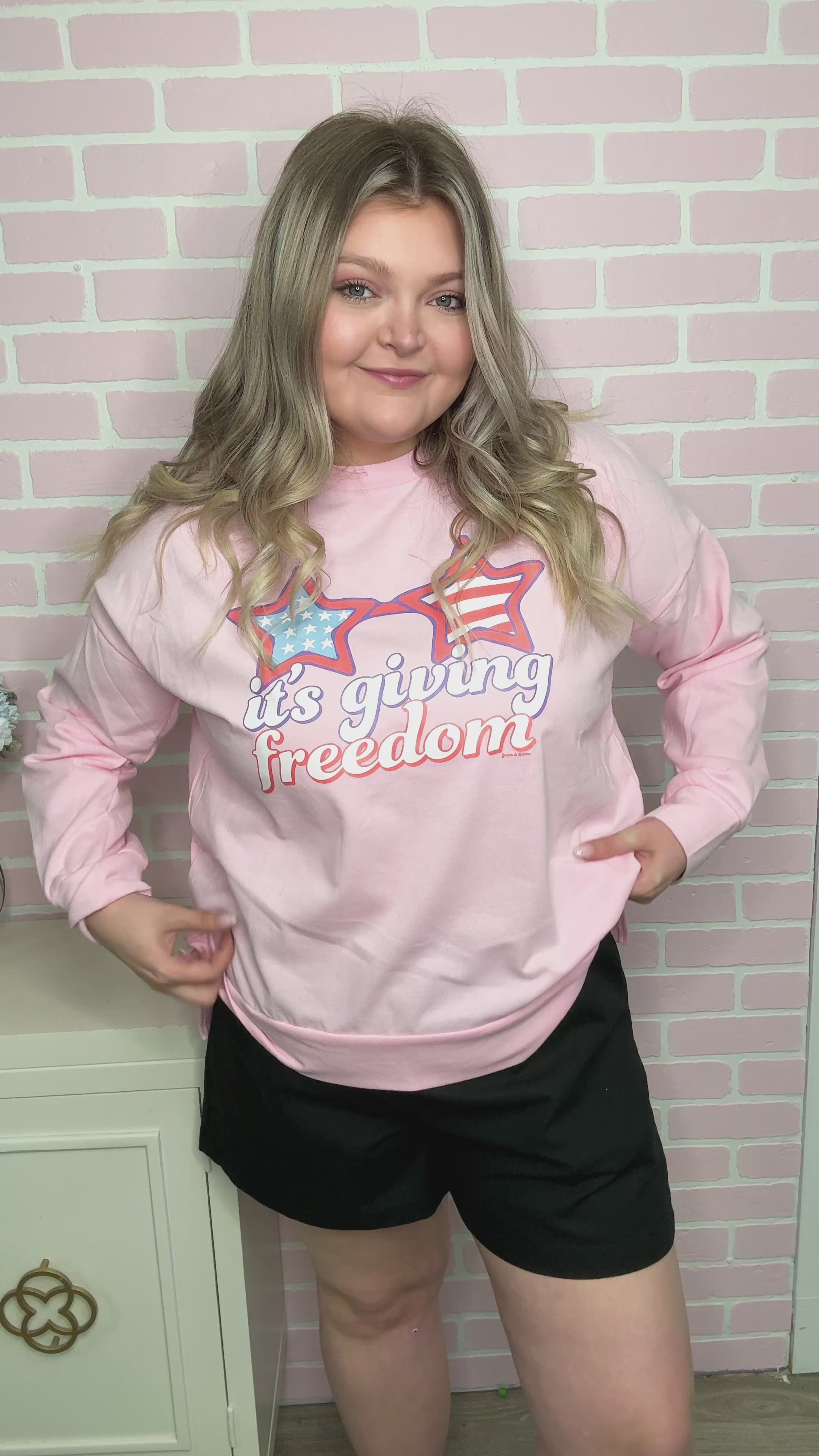 It's Giving Freedom French Terry Sweatshirt