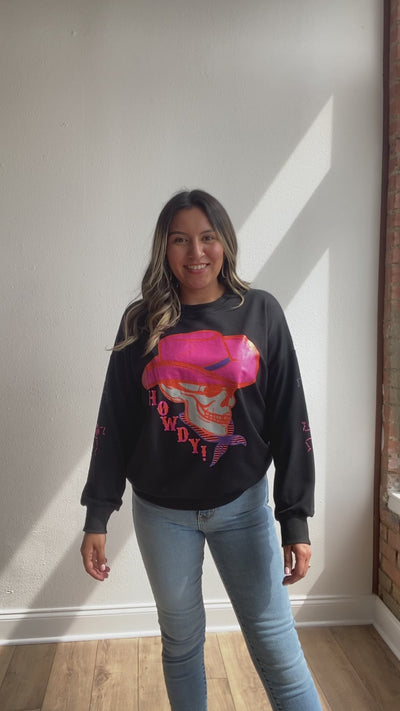 Wild West Rebel Black Sweatshirt