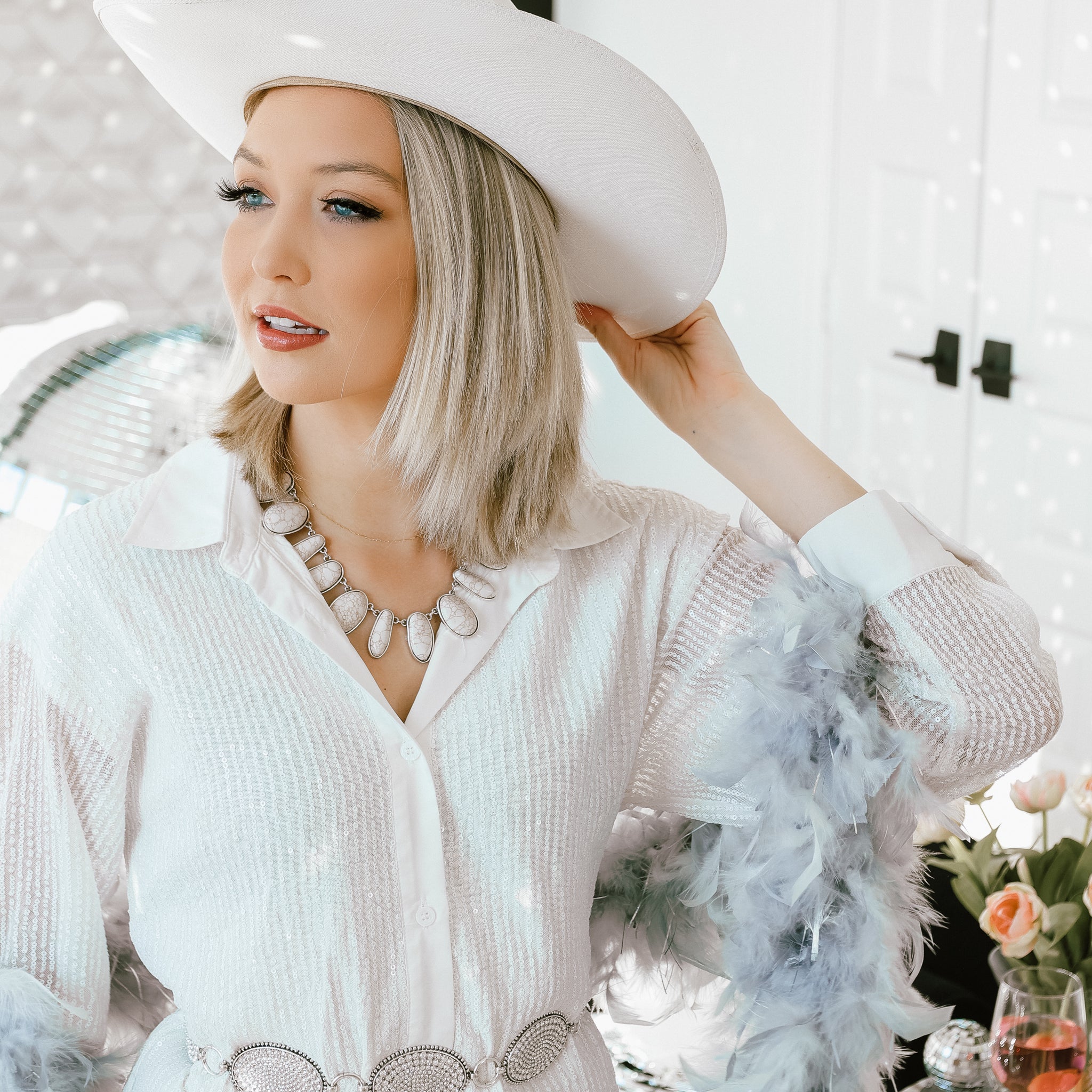 Cream Oval Navajo Stone Necklace