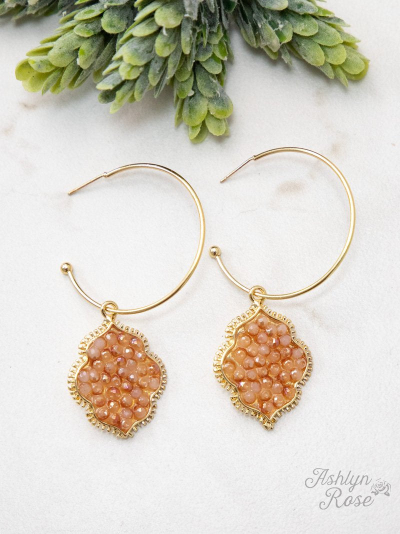 Bring a Gem in your Life Hoop Earrings, Topaz