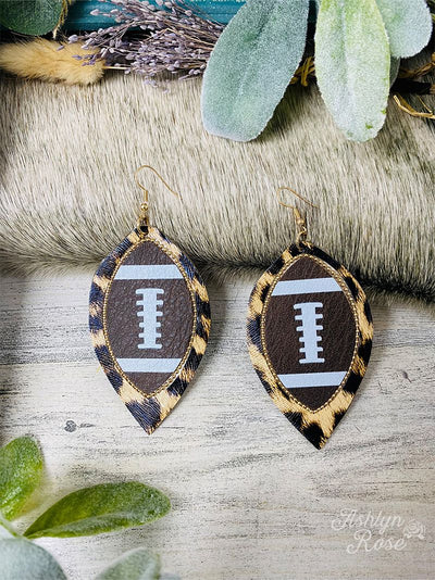 Stadium Spirit Football Earrings