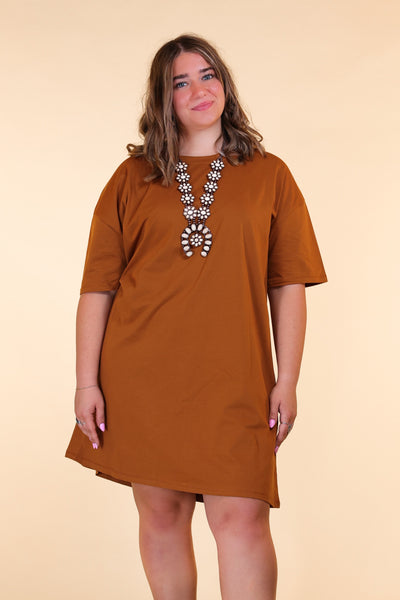 Rust T-shirt Dress