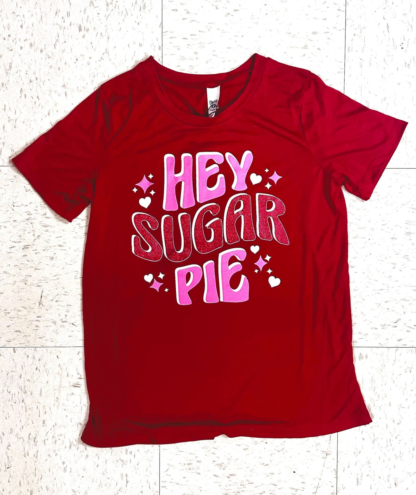 Hey Sugar Pie on Crimson Tee